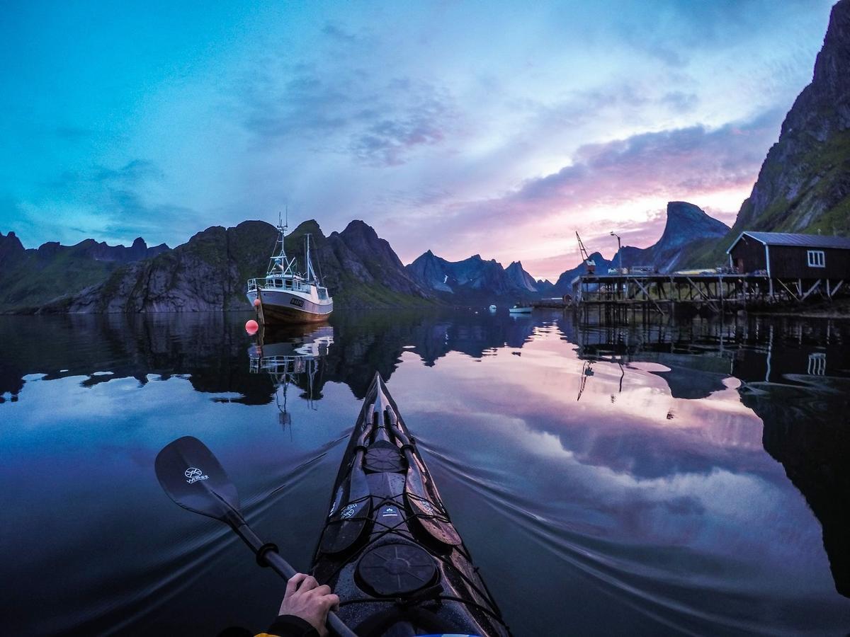 Hattvika Lodge Ballstad Bagian luar foto